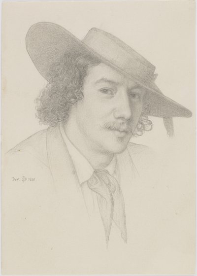 Portræt af Whistler, 1858 af Edward John Poynter